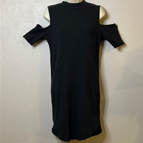DEREK HEART | MINI DRESS | 2X | COLD SHOULDER | BODYCON - Picture 1 of 7